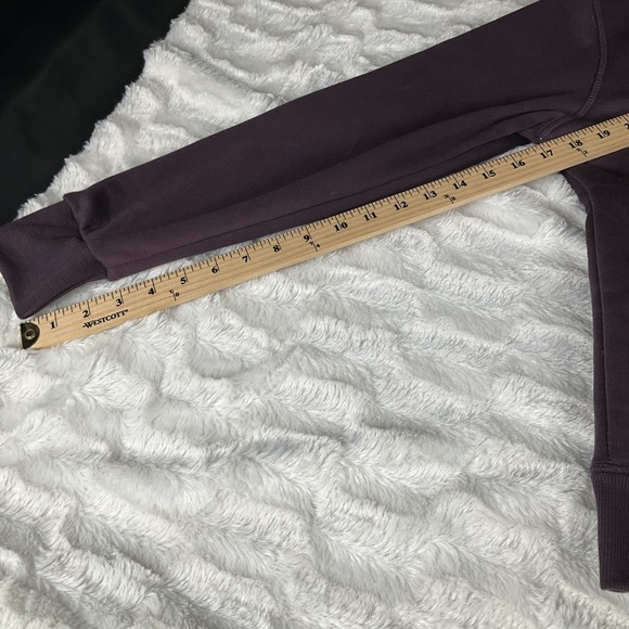 Aeropostale SPORT Womens Small Purple Sherpa Fleeced Full Zip Hoodie Y2K Style - Picture 11 of 12